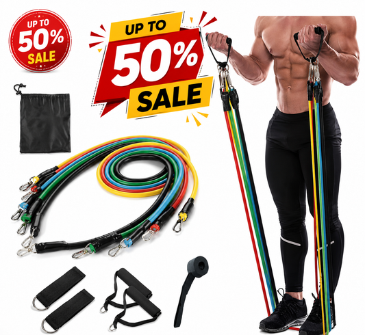 11 in 1 Power resistance bands exercise belt for house outdoor Gym